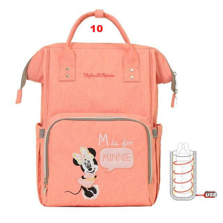 Disney Diaper Bag Backpack USB Bottle Insulation - Lusy Store