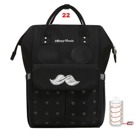 Disney Diaper Bag Backpack USB Bottle Insulation - Lusy Store