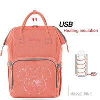 Disney Diaper Bag Backpack USB Bottle Insulation - Lusy Store
