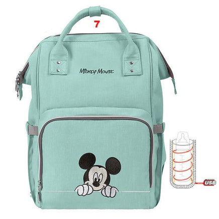 Disney Diaper Bag Backpack USB Bottle Insulation - Lusy Store