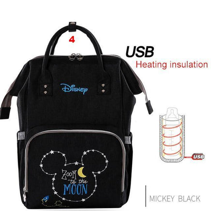 Disney Diaper Bag Backpack USB Bottle Insulation - Lusy Store