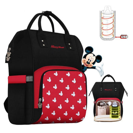 Disney Diaper Bag Backpack USB Bottle Insulation - Lusy Store