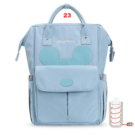 Disney Diaper Bag Backpack USB Bottle Insulation - Lusy Store