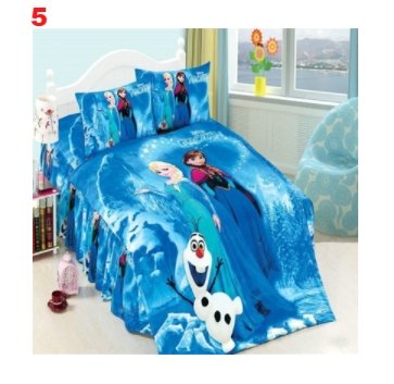 Disney frozen bedding set duvet cover bed sheet pillow cases twin single size pink - Lusy Store