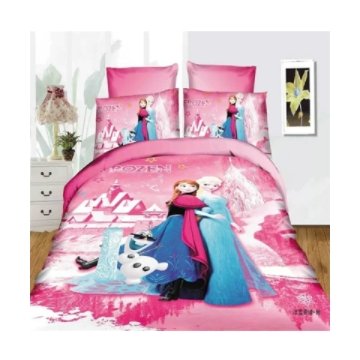 Disney frozen bedding set duvet cover bed sheet pillow cases twin single size pink - Lusy Store