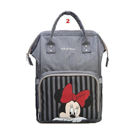 Disney Mickey Minnie Travel Diaper Bag Bolsa Maternidade Waterproof Stroller Bag USB - Lusy Store