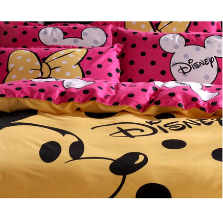 Disney Mickey Mouse Duvet Cover Set Bedding Set for Children Bedroom Decor Bed Linen - Lusy Store