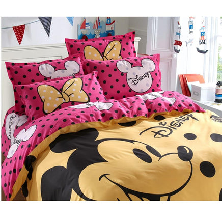 Disney Mickey Mouse Duvet Cover Set Bedding Set for Children Bedroom Decor Bed Linen - Lusy Store