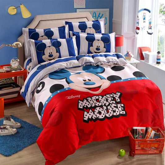 Disney Mickey Mouse Winnie Duvet Cover Set Bedding Set for Children Bedroom Decor - Lusy Store