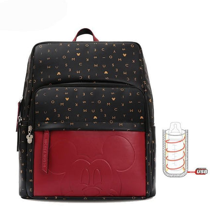 Disney Mother Bag Bottle Large Capacity Shoulder Pregnancy Waterproof Diaper Backpack For Babies - Lusy Store