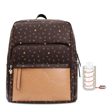Disney Mother Bag Bottle Large Capacity Shoulder Pregnancy Waterproof Diaper Backpack For Babies - Lusy Store
