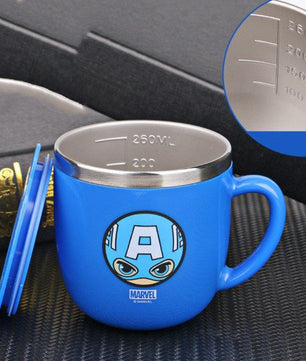 Disney Mugs Home Anti-Fall Kindergarten Stainless Steel Mouth Cup Toddler Baby With Lid M012 - Lusy Store