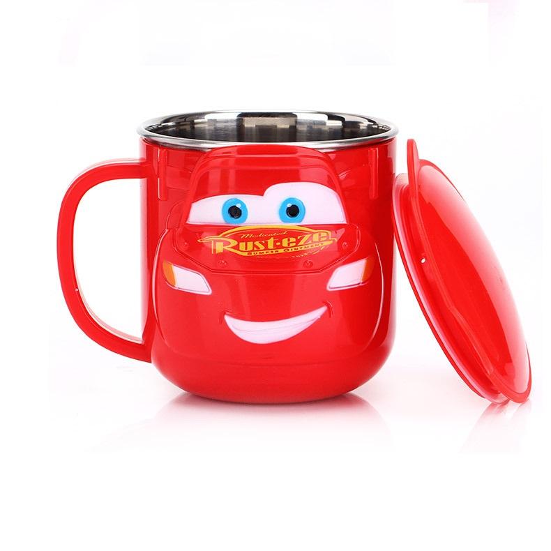 Disney Mugs Home Anti-Fall Kindergarten Stainless Steel Mouth Cup Toddler Baby With Lid M012 - Lusy Store