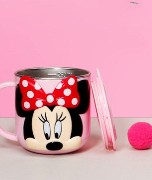 Disney Mugs Home Anti-Fall Kindergarten Stainless Steel Mouth Cup Toddler Baby With Lid M012 - Lusy Store