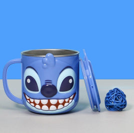 Disney Mugs Home Anti-Fall Kindergarten Stainless Steel Mouth Cup Toddler Baby With Lid M012 260ml Purple