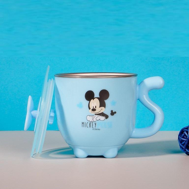 Disney Mugs Home Anti-Fall Kindergarten Stainless Steel Mouth Cup Toddler Baby With Lid M013 - Lusy Store