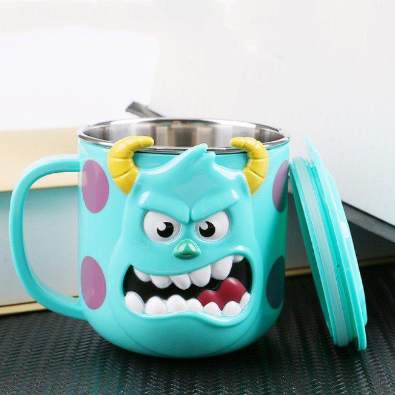 Disney Mugs Home Anti-Fall Kindergarten Stainless Steel Mouth Cup Toddler Baby With Lid M013 - Lusy Store