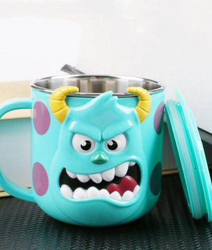 Disney Mugs Home Anti-Fall Kindergarten Stainless Steel Mouth Cup Toddler Baby With Lid M013 - Lusy Store
