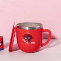 Disney Mugs Home Anti-Fall Kindergarten Stainless Steel Mouth Cup Toddler Baby With Lid M013 260ml Red