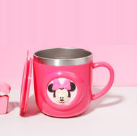 Disney Mugs Home Anti-Fall Kindergarten Stainless Steel Mouth Cup Toddler Baby With Lid M014 - Lusy Store