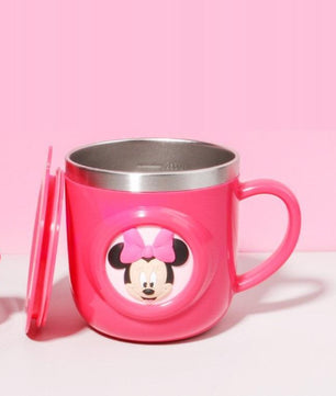 Disney Mugs Home Anti-Fall Kindergarten Stainless Steel Mouth Cup Toddler Baby With Lid M014 - Lusy Store