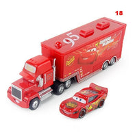 Disney Pixar Cars Toys Lightning McQueen Jackson Storm Mack Uncle Truck 1:55 Diecast - Lusy Store