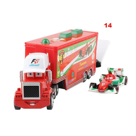 Disney Pixar Cars Toys Lightning McQueen Jackson Storm Mack Uncle Truck 1:55 Diecast - Lusy Store