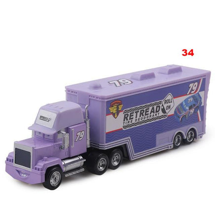 Disney Pixar Cars Toys Lightning McQueen Jackson Storm Mack Uncle Truck 1:55 Diecast - Lusy Store