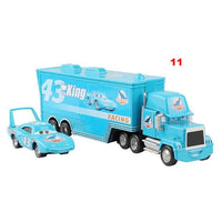 Disney Pixar Cars Toys Lightning McQueen Jackson Storm Mack Uncle Truck 1:55 Diecast - Lusy Store
