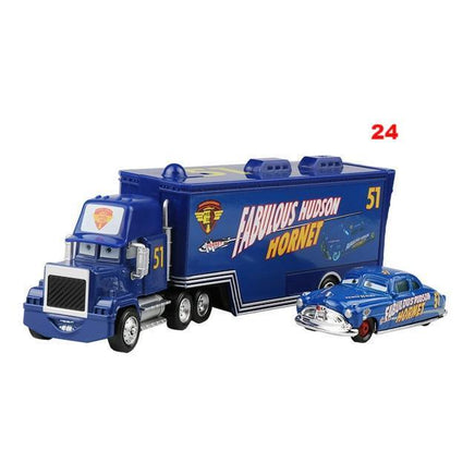 Disney Pixar Cars Toys Lightning McQueen Jackson Storm Mack Uncle Truck 1:55 Diecast - Lusy Store