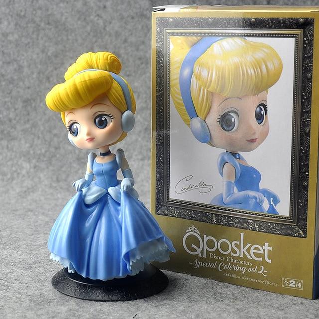Disney Princess Figures Frozen Elsa Anna Rapunzel Belle Cinderella Alice Snow White Ariel Action Figures PVC Model Collection - Lusy Store