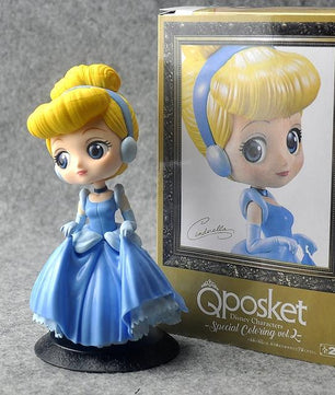 Disney Princess Figures Frozen Elsa Anna Rapunzel Belle Cinderella Alice Snow White Ariel Action Figures PVC Model Collection - Lusy Store