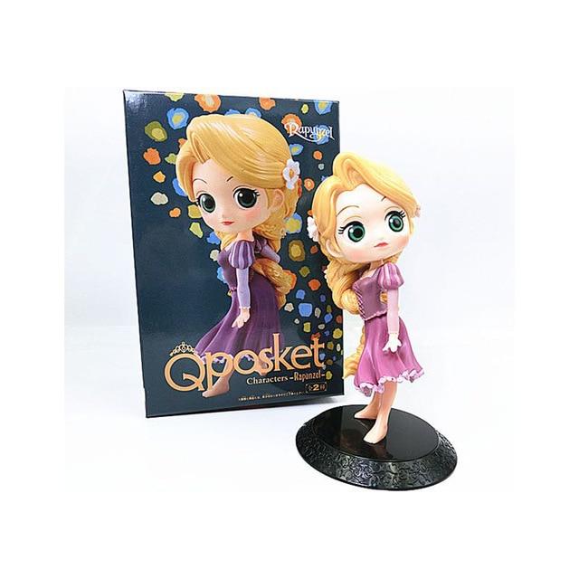 Disney Princess Figures Frozen Elsa Anna Rapunzel Belle Cinderella Alice Snow White Ariel Action Figures PVC Model Collection - Lusy Store