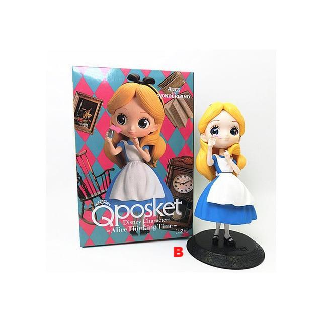 Disney Princess Figures Frozen Elsa Anna Rapunzel Belle Cinderella Alice Snow White Ariel Action Figures PVC Model Collection - Lusy Store