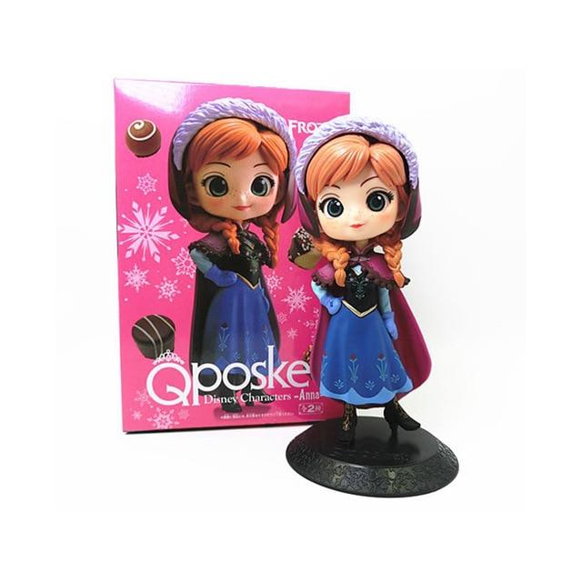 Disney Princess Figures Frozen Elsa Anna Rapunzel Belle Cinderella Alice Snow White Ariel Action Figures PVC Model Collection - Lusy Store