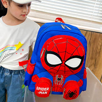 Disney Spiderman Backpacks For School Super Heroes Kindergarten Backpack B378 Sky Blue