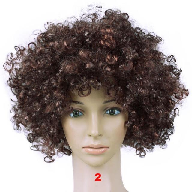DIY Decorations Afro Big Hair Colorful Wig Fake Joker Decor - Lusy Store