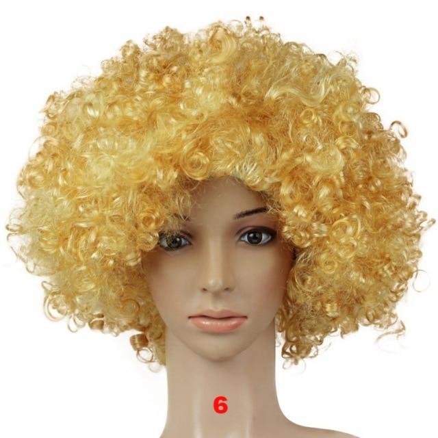 DIY Decorations Afro Big Hair Colorful Wig Fake Joker Decor - Lusy Store