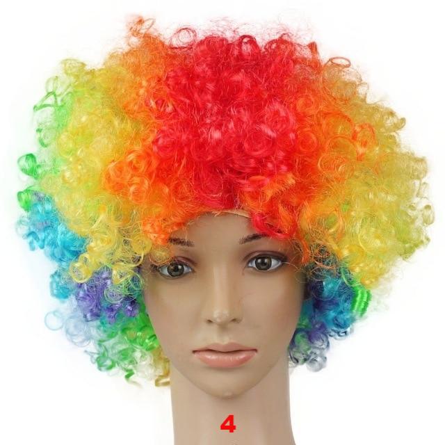 DIY Decorations Afro Big Hair Colorful Wig Fake Joker Decor - Lusy Store