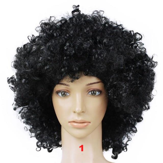 DIY Decorations Afro Big Hair Colorful Wig Fake Joker Decor - Lusy Store