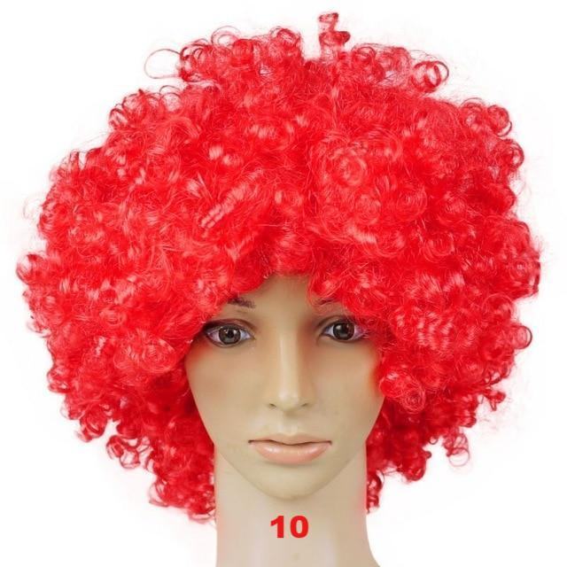 DIY Decorations Afro Big Hair Colorful Wig Fake Joker Decor - Lusy Store