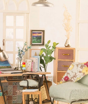 DIY Soho Time with Furnitures Children Adult Miniature Wooden Doll House - Lusy Store