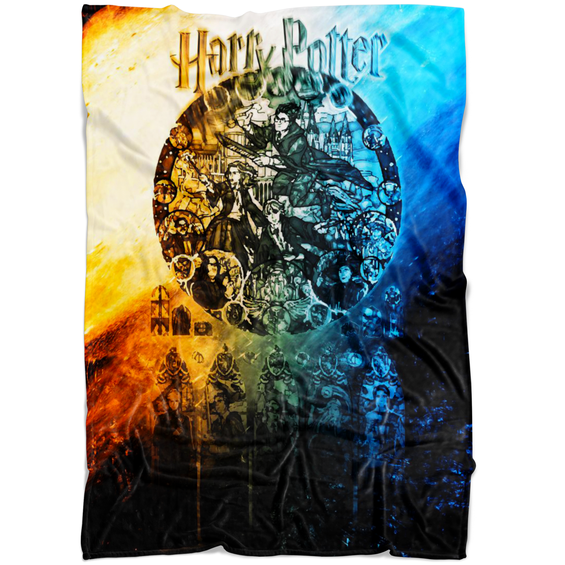 Harry Potter Fleece Blanket Commando Black Blanket Warm And Super Comfortable Best Gift For Kids - Lusy Store