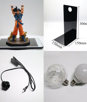 Dragon Ball Z Action Figures Goku Son Figurine Collectible DIY LED Lamp for Children - Lusy Store