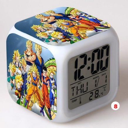Dragon Ball Z Alarm Clock LED Colorful Flash Touch Light Toys Kids - Lusy Store