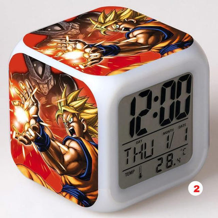 Dragon Ball Z Alarm Clock LED Colorful Flash Touch Light Toys Kids - Lusy Store