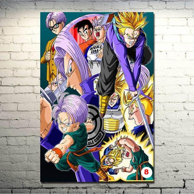Dragon Ball Z Art Silk Canvas Poster Wall Pictures - Lusy Store