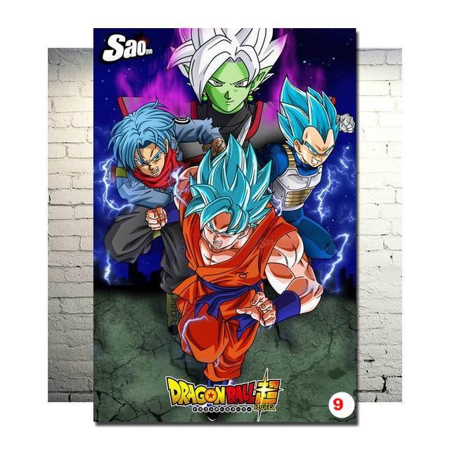 Dragon Ball Z Art Silk Canvas Poster Wall Pictures - Lusy Store