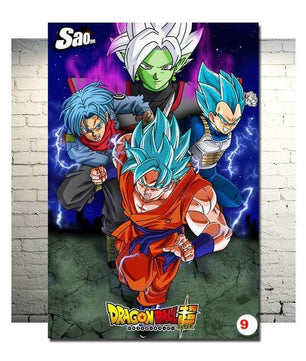 Dragon Ball Z Art Silk Canvas Poster Wall Pictures - Lusy Store