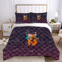 Dragon Ball Z Bedding Goku Duvet Cover Black Blue Purple Quilted Pillowcase Bedspread - Lusy Store LLC